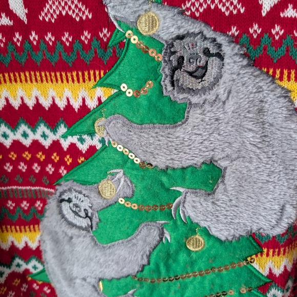 Blizzard Bay Red Festive Sloth Sweater - Picture 2 of 4